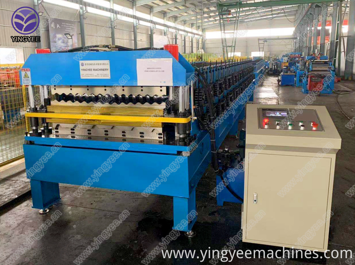 Pakistan popular double layer roof sheet machine/ yingyee machinery double deck roll forming machine